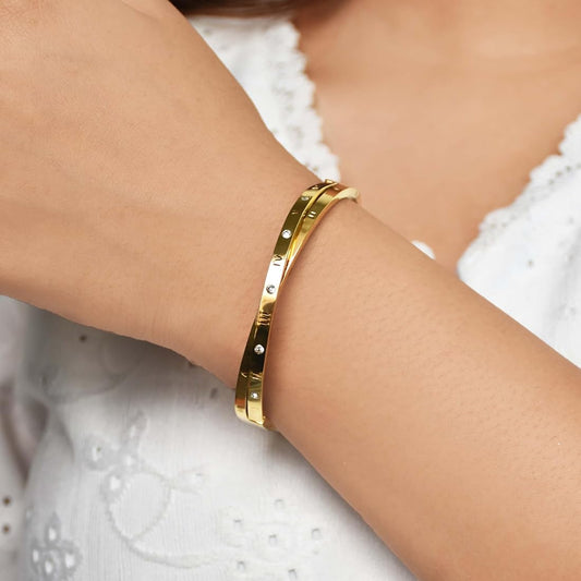 Timeless Roman Bangle Bracelet