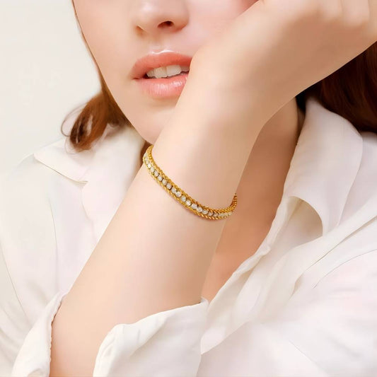 Chunky Dual Link Tennis Bracelet