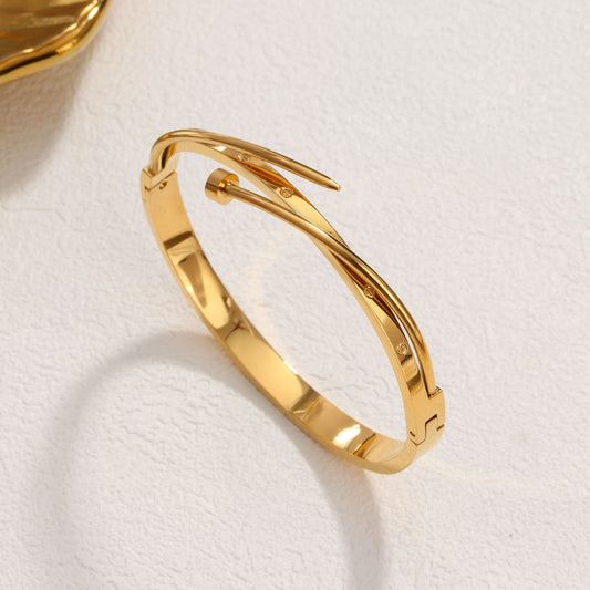 Stacked Nail Head Designer Bracelet