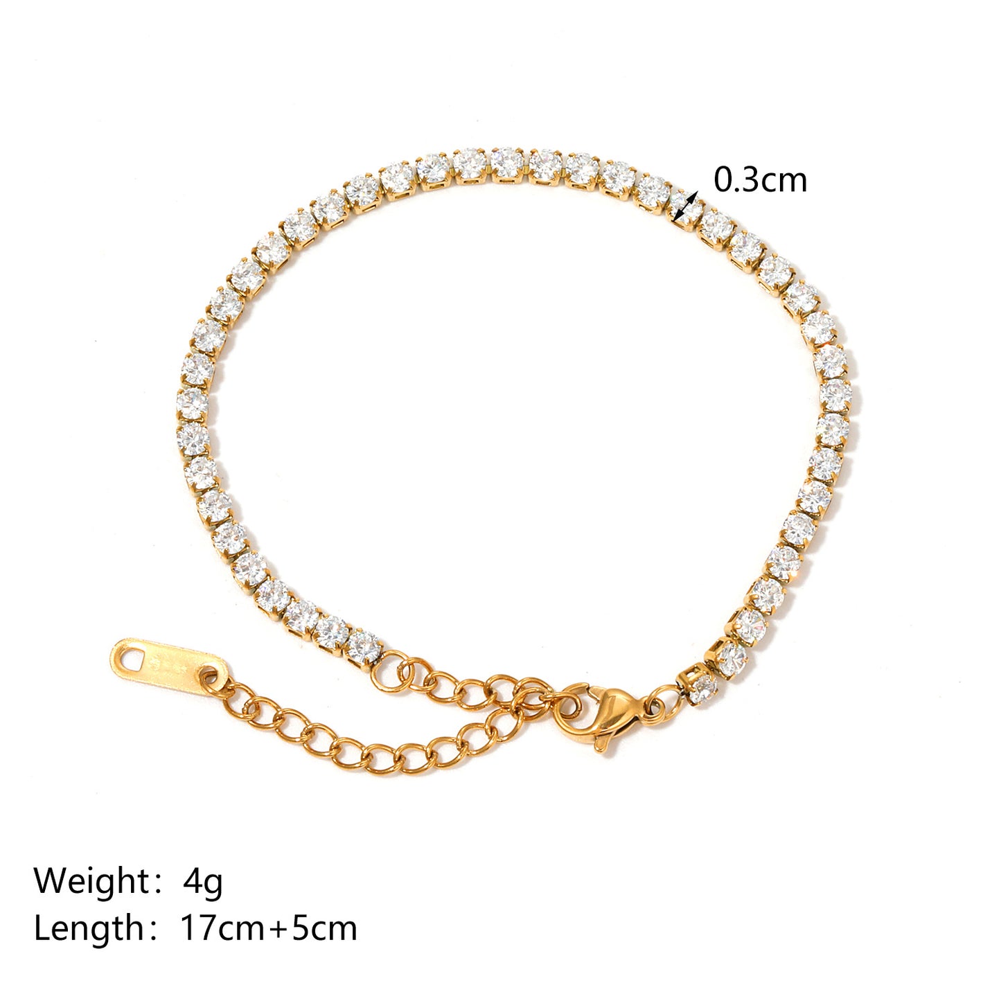 Zirconia Tennis Bracelet