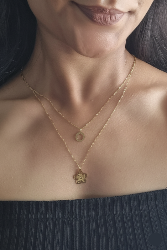 Layered Flower Necklace