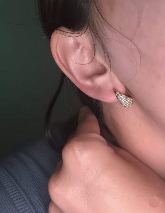 Mini Zirconia Sparkle Huggies