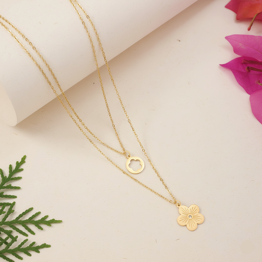 Layered Flower Necklace
