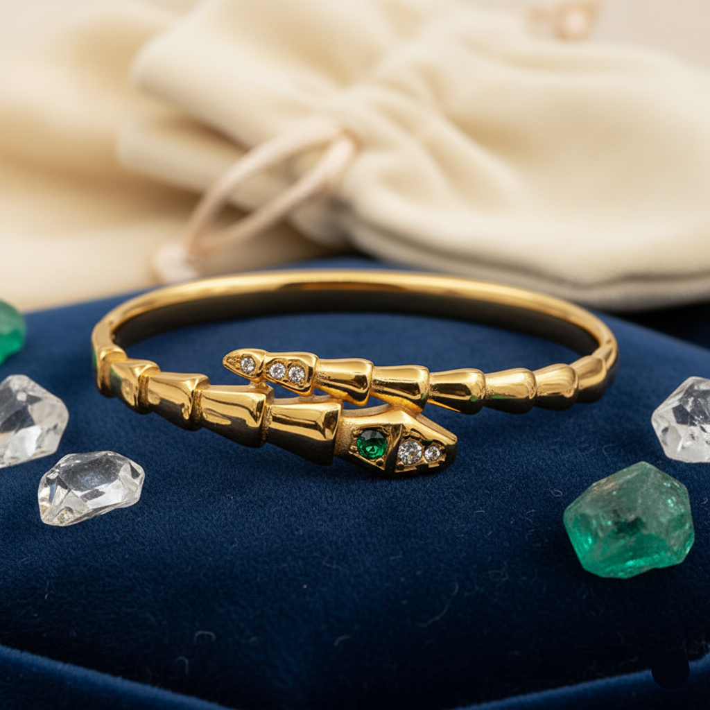 Serpent Luxe Bangle Bracelet