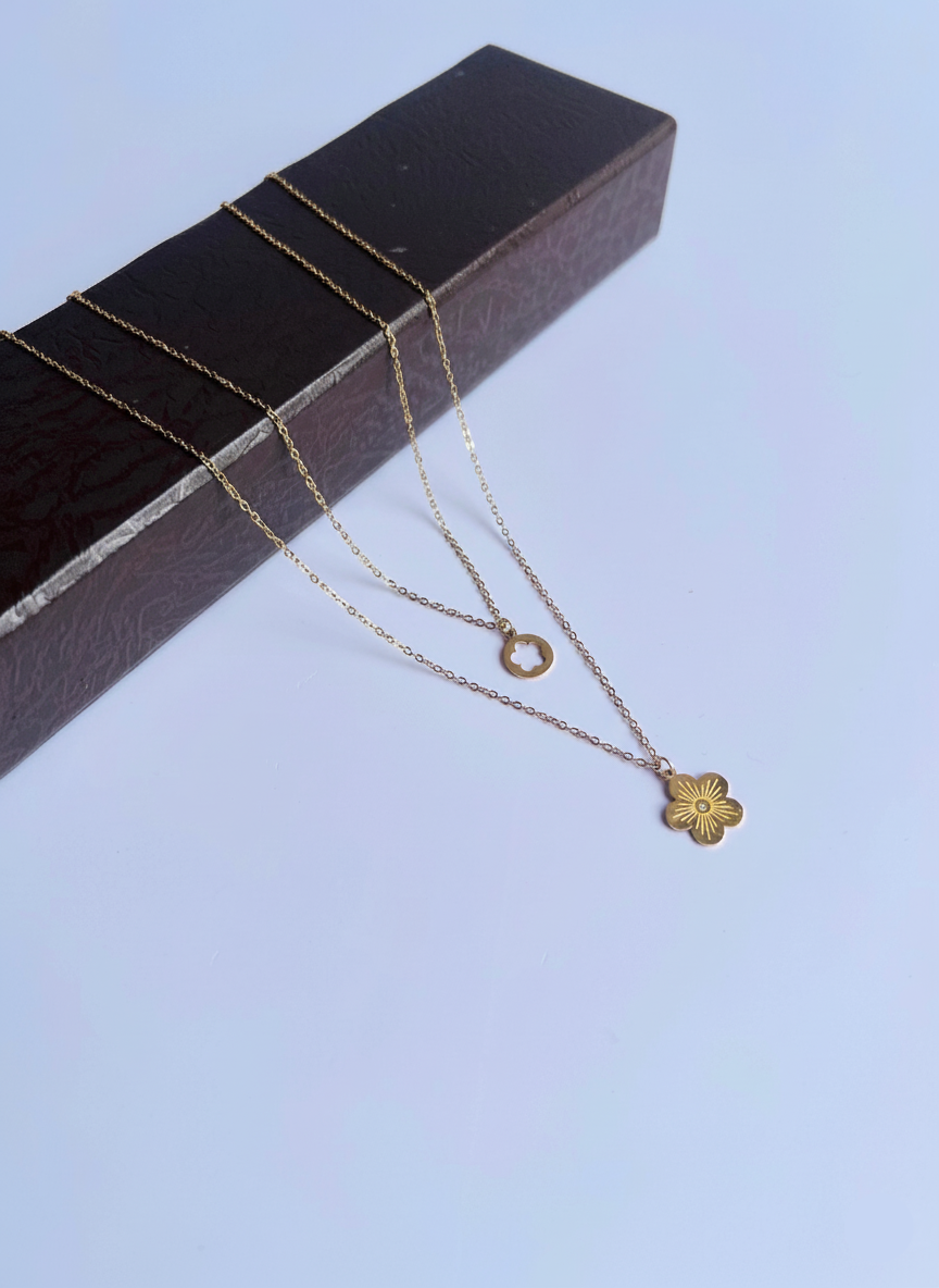 Layered Flower Necklace