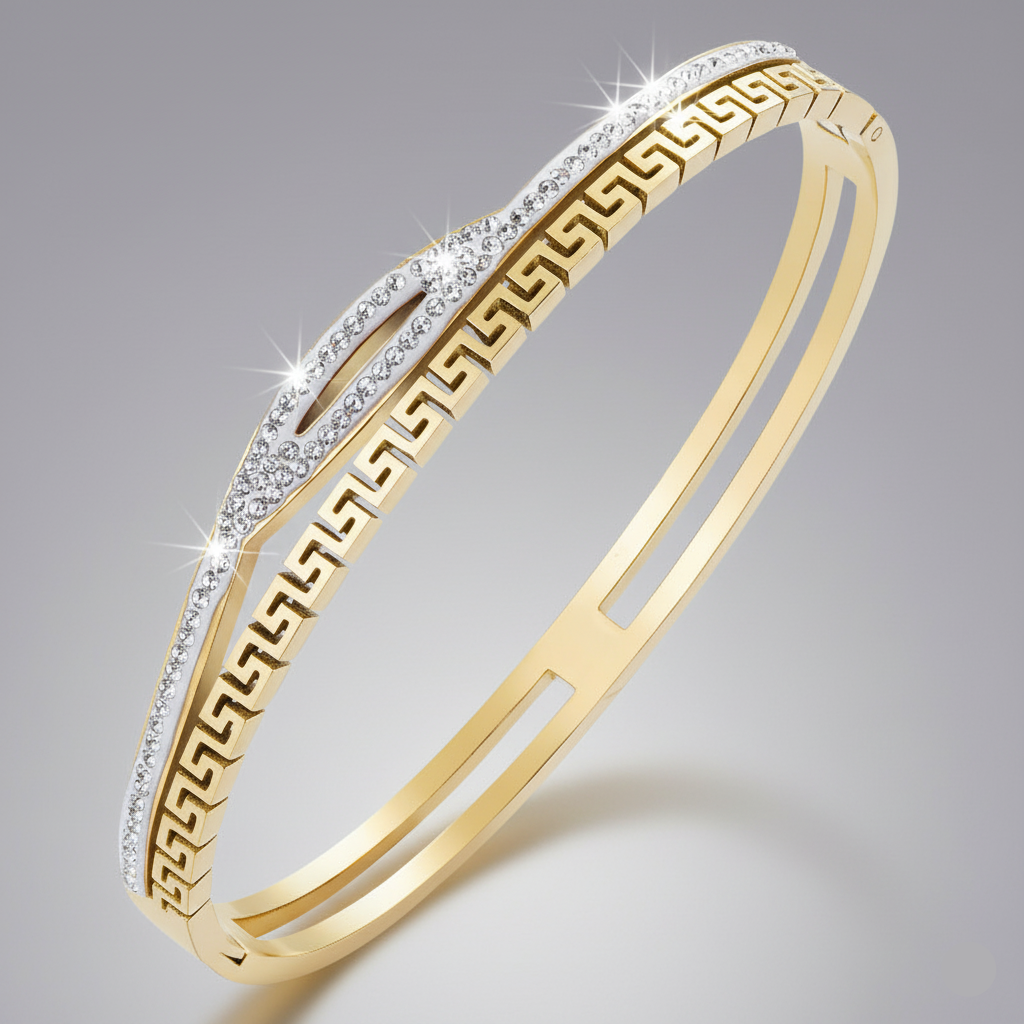 Greek Key Motif Bracelet