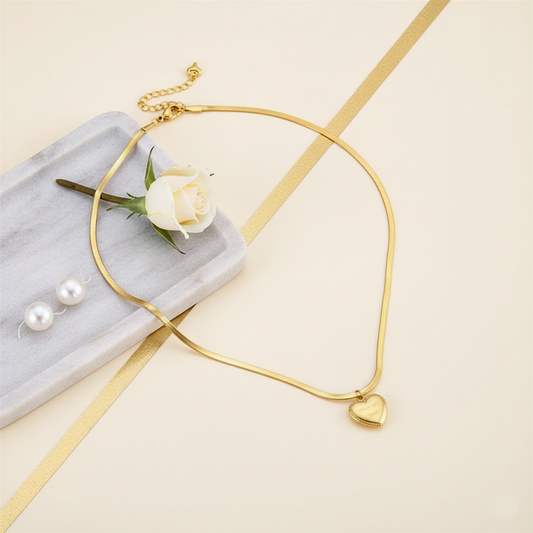 Love You More Snake Chain Necklace