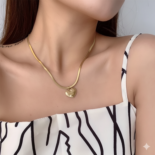 Love You More Snake Chain Necklace
