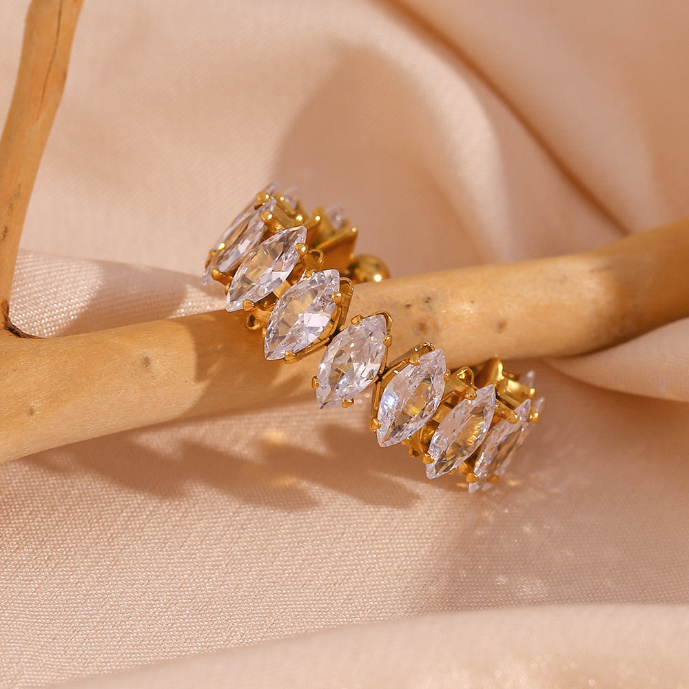 Zircon Diamond Adjustable Ring