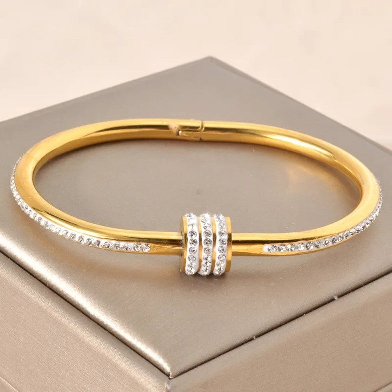 Loop Lustre Studded Bracelet