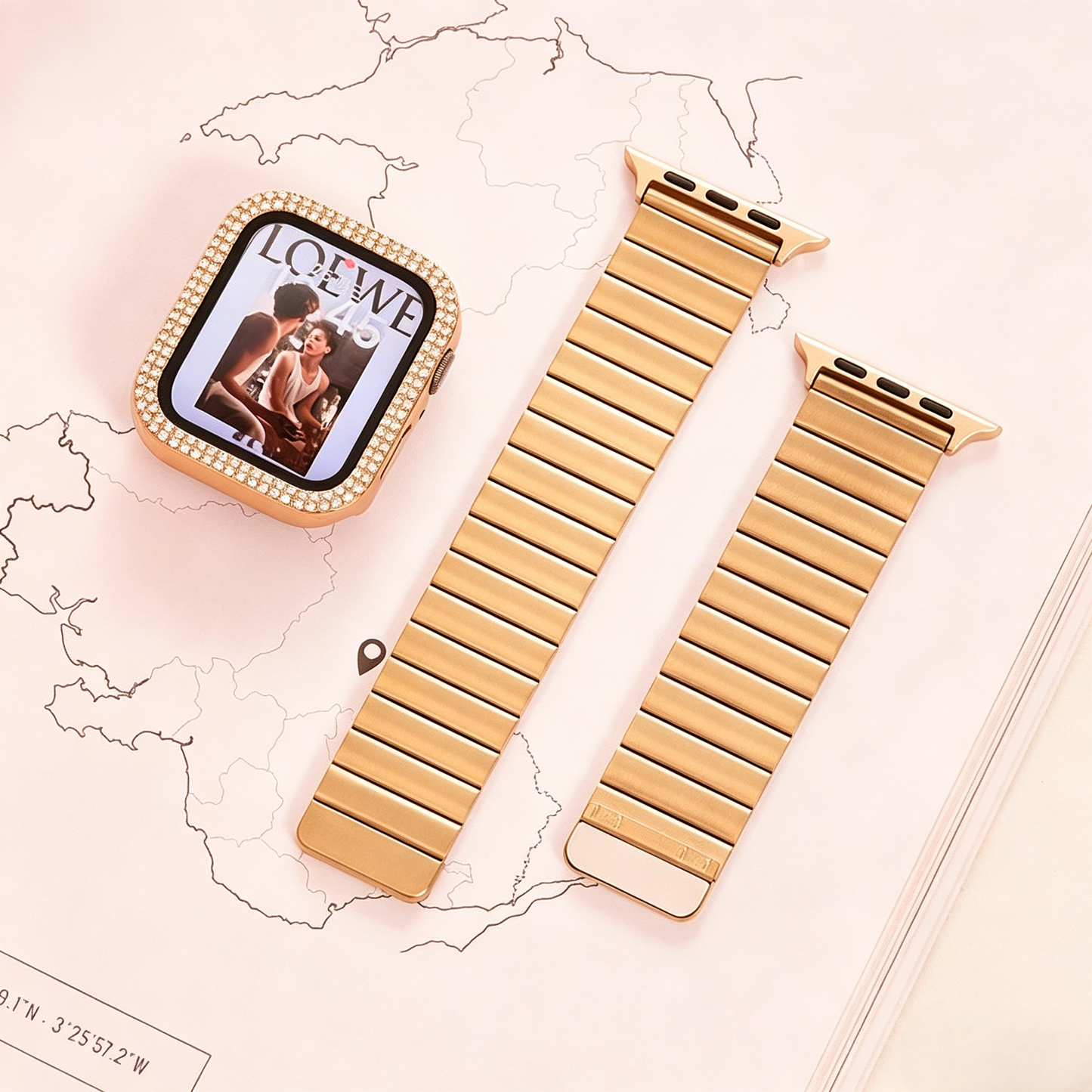 Front view of Bamboo Magnetic Band