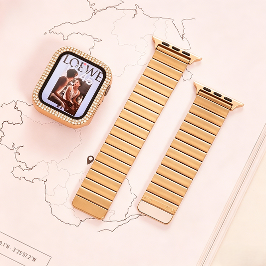 Front view of Bamboo Magnetic Band