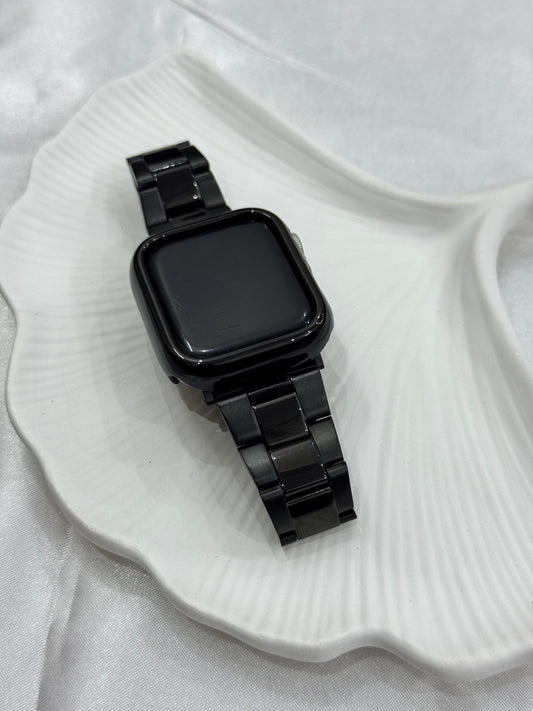 Classic 3-Link Black Band  with watch