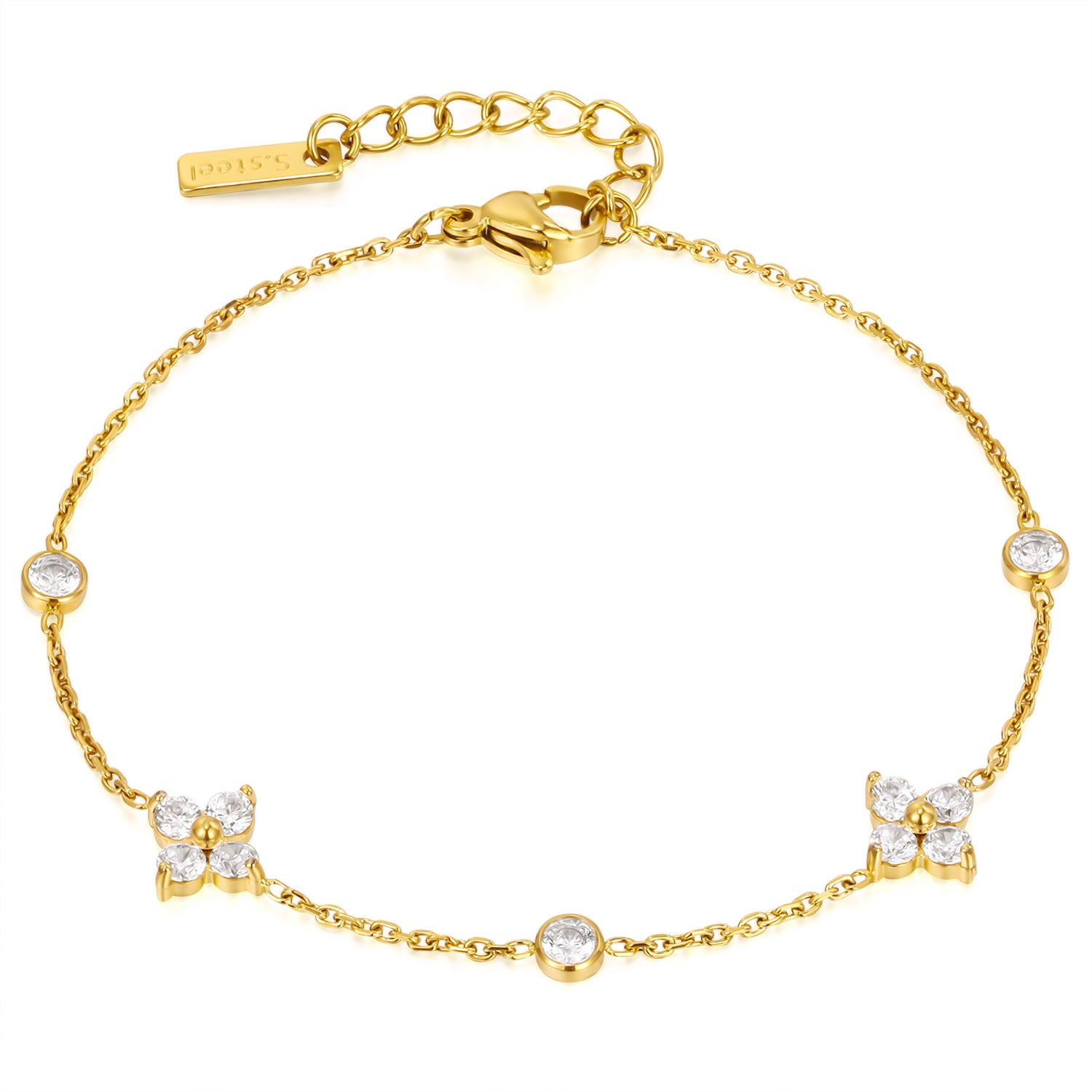 Close up of Crystal Zircon Bracelet