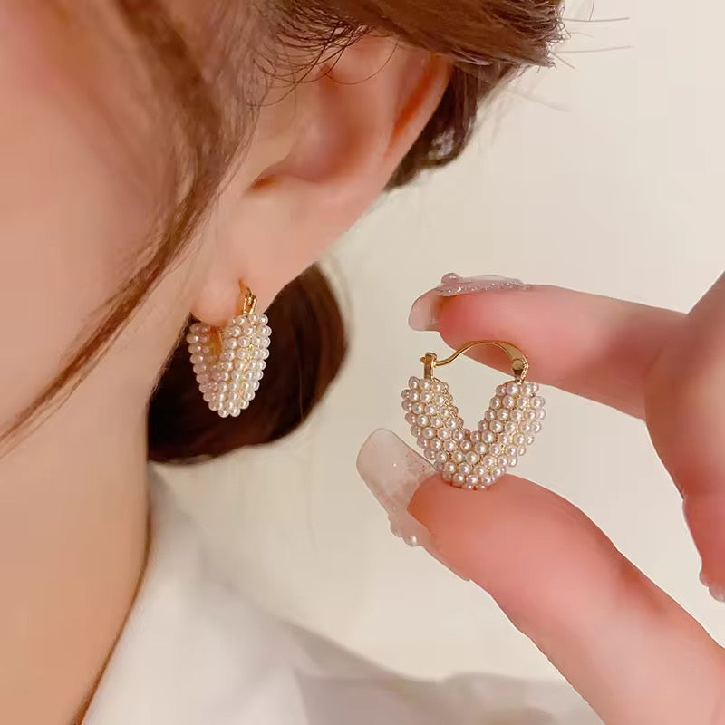 Heart of Pearl Earring