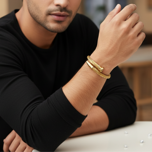 Twist Wire Nail Head Bracelet