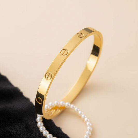 Classic Gold Lock Bracelet