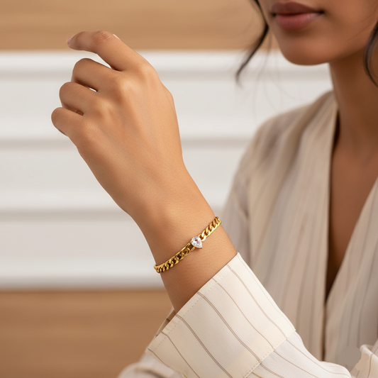 Zircon Link Bracelet