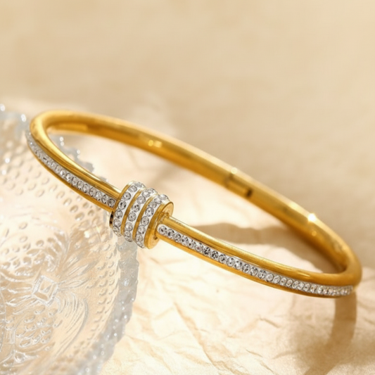 Loop Lustre Studded Bracelet
